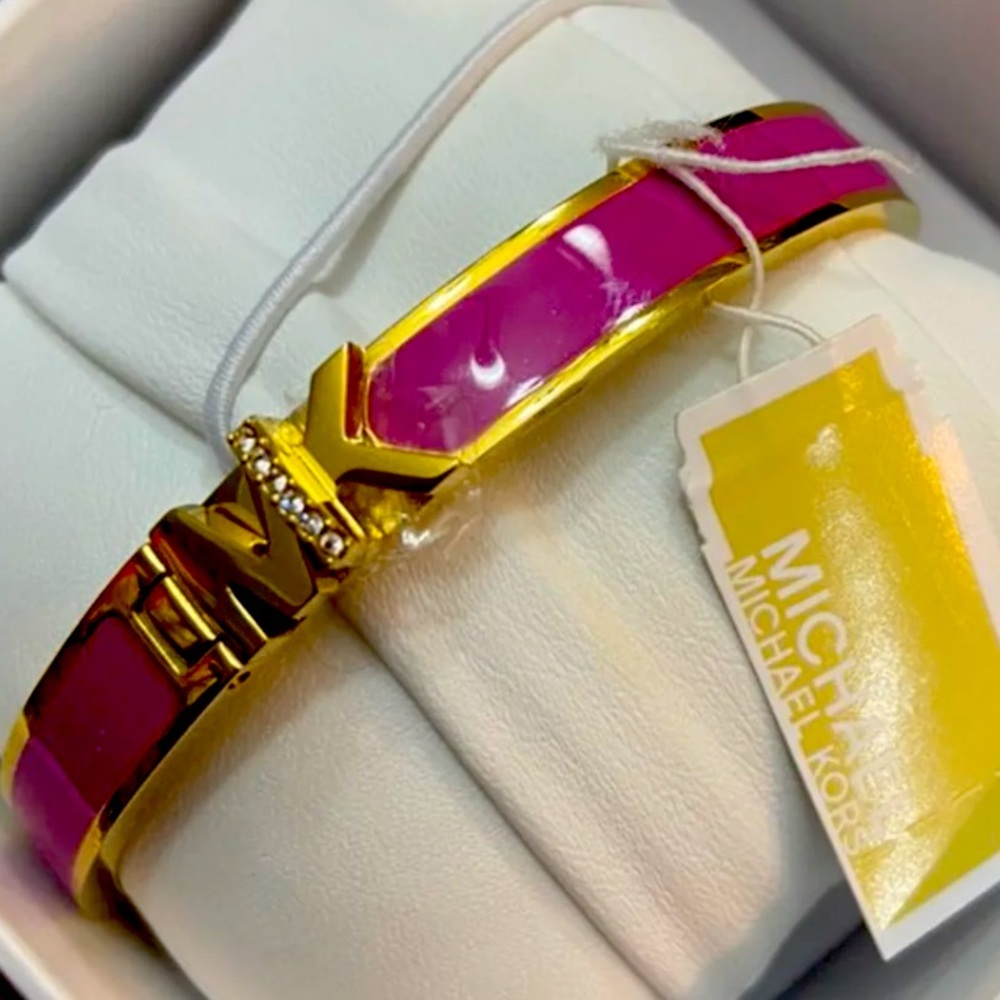 New Michael Kors purple and Gold-Tone Hamilton Bracelet - Picture 7 of 14